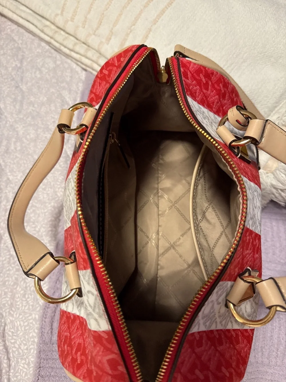 Michael Kors white pink